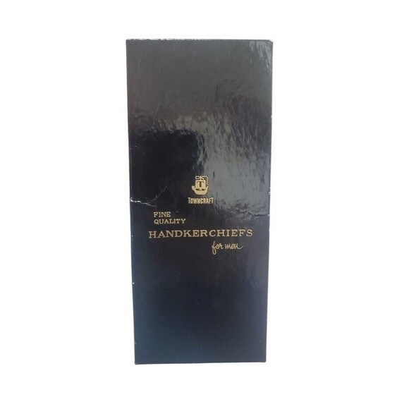 3 NIB Towncraft VTG Handkerchiefs Hand Rolled Embroidered Cotton "N" Rockabilly - Picture 2 of 5